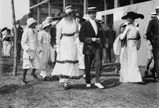 At Polo game: Angelica Brown, Mrs. W.R. Vanderbilt, Jr., 1914. Creator: Bain News Service