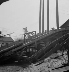 At Pelican Bay Lumber Company mill, showing..., near Klamath Falls, Klamath County, Oregon, 1939. Creator: Dorothea Lange