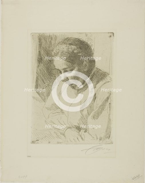 At Prayer, 1911 or 1912. Creator: Anders Leonard Zorn.