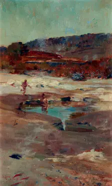 At Rotorua, c1897. Creator: Girolamo Pieri Nerli