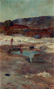 At Rotorua, c1897. Creator: Girolamo Pieri Nerli