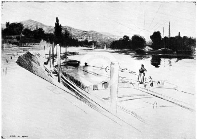'At Rouen', 1929. Artist: John M Aiken