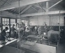 At Work in the Foundry. Making Wax Moulds of the Pages 1917