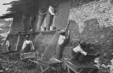 At work in the school's brick-yard, 1904. Creator: Frances Benjamin Johnston