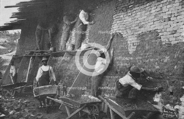 At work in the school's brick-yard, 1904. Creator: Frances Benjamin Johnston.