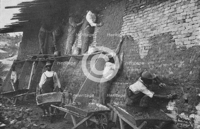 At work in the school's brick-yard, 1904. Creator: Frances Benjamin Johnston.