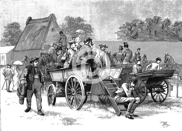 ''At Tattersall's Paddock Newmarket', 1890. Creator: Unknown.