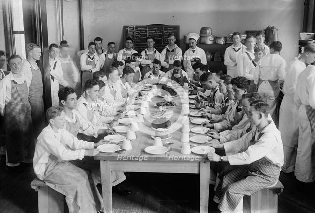 At table, between c1915 and 1918. Creator: Bain News Service.