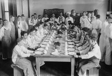 At table, between c1915 and 1918. Creator: Bain News Service