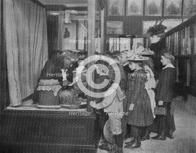 At the museum - fourth grade, 1900. Creator: Frances Benjamin Johnston.