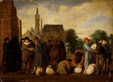At the Market, 1650-1660. Creator: Follower of Sybrand van Beest