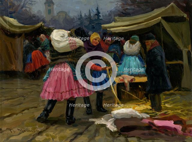 At the market, c1923. Creator: Teodor Jozef Mousson.