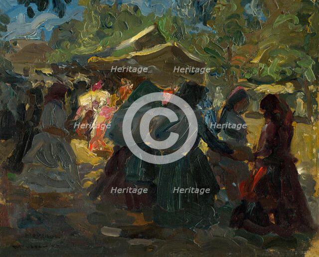 At the market II, c1925. Creator: Teodor Jozef Mousson.