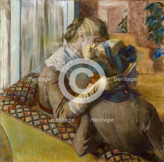 At the Milliner's, 1881. Creator: Edgar Degas.