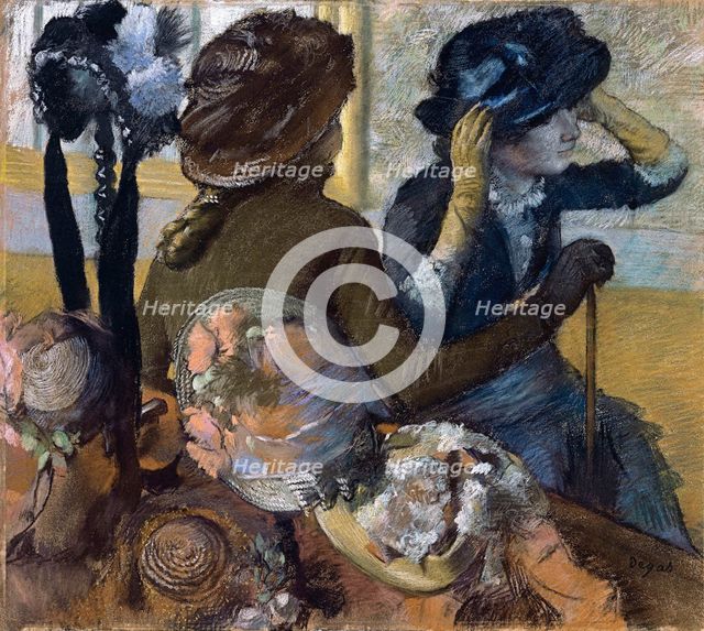 At the Milliner's, 1882. Artist: Degas, Edgar (1834-1917)