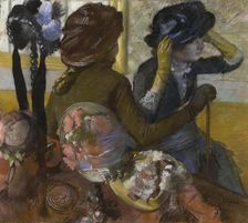 At the Milliner's, 1882. Creator: Edgar Degas