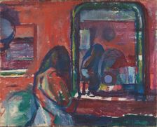At the Mirror, 1914. Creator: Ludvig Karsten