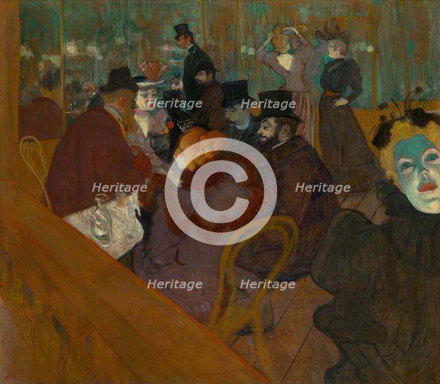 At the Moulin Rouge, 1892/95. Creator: Henri de Toulouse-Lautrec.