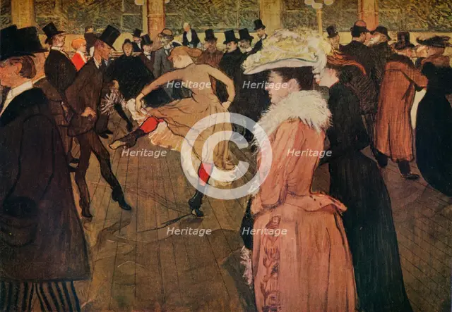 'At the Moulin Rouge, the Dance', 1890 (1934). Artist: Henri de Toulouse-Lautrec.