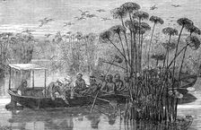 At the mouth of the Rusizi, Lake Tanganyika, 1872. Creator: J. B. Zwicken