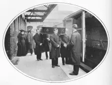 At the Necropolis Company's station, Westminster Bridge Road, London, c1900 (1903)