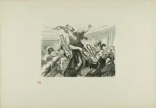 At the Opera Ball - Lent - Long live the smartly dressed crowd!, 1868, printed 1920. Creator: Etienne Carjat