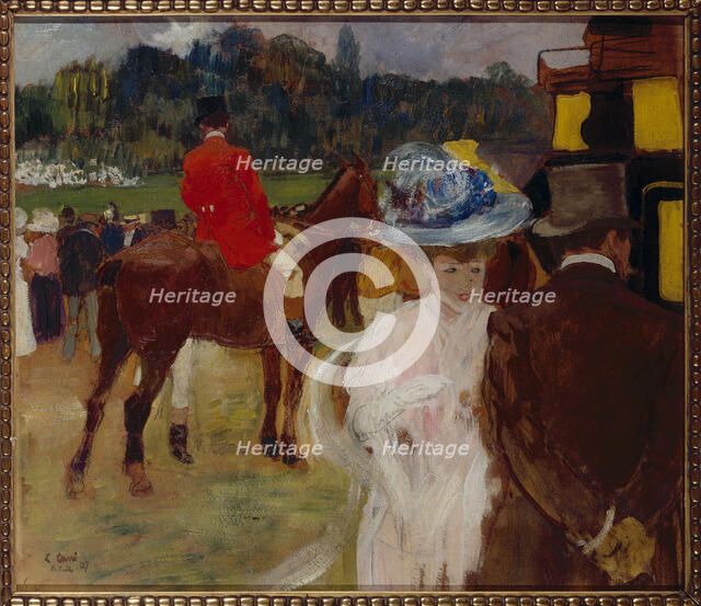 At the Auteuil races (the Draggs), 1907. Creator: Unknown.