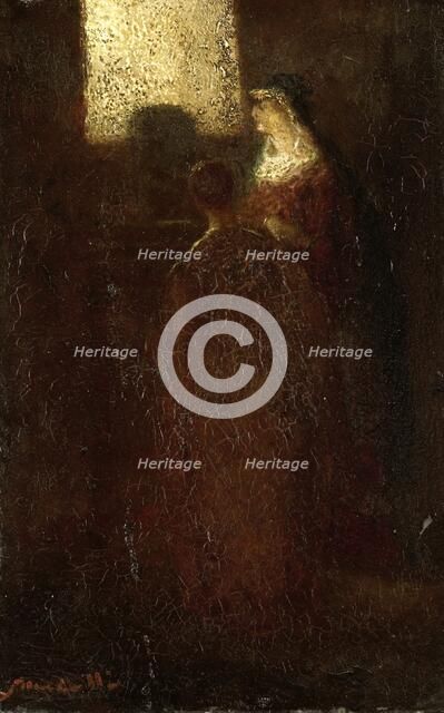 At the altar, 1870-1886. Creator: Adolphe Monticelli.