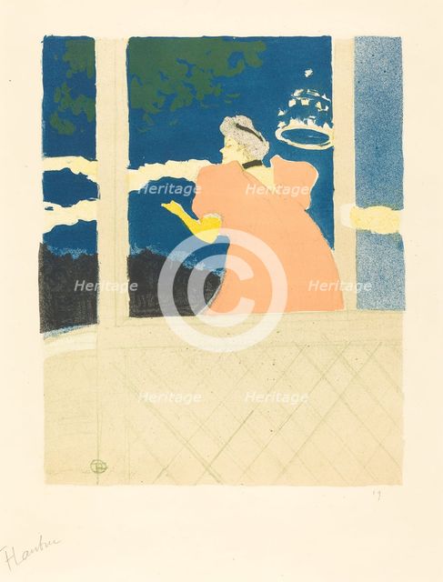 At the Ambassadeurs (Aux Ambassadeurs), 1894. Creator: Henri de Toulouse-Lautrec.