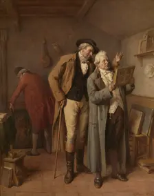 At the Art Dealer, 1873. Creator: Jean-Baptiste Madou