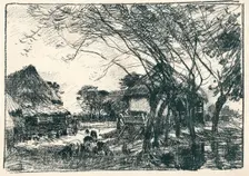 At the Back of the Farm c19th century. Artist: Mark Fisher