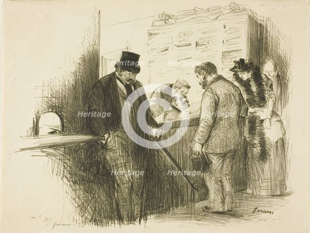 At the Bailiff's, c. 1891. Creator: Jean Louis Forain.