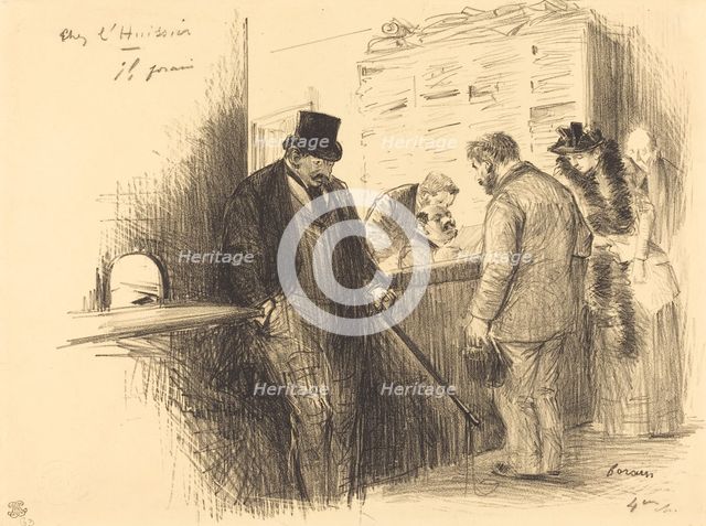 At the Bailiff's, c. 1891. Creator: Jean Louis Forain.