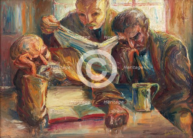 At the bar, 1944. Creator: Ludovít Varga.