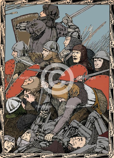 At The Battle of Agincourt, 1902. Artist: Patten Wilson.