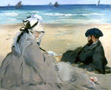 At the Beach 1873. Artist: Edouard Manet
