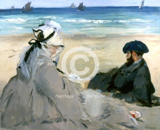 'At the Beach', 1873. Artist: Edouard Manet