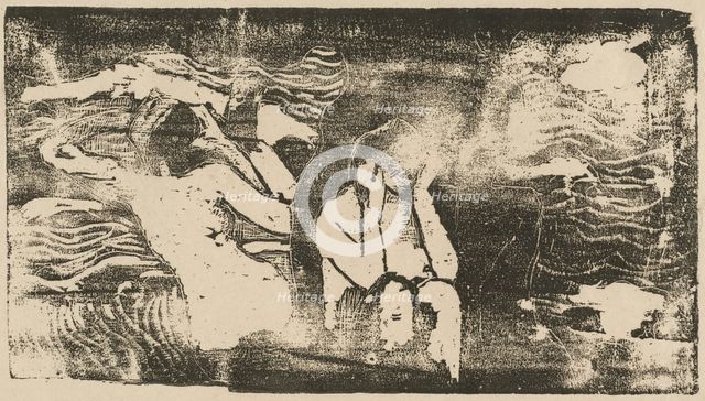 At the Black Rocks (Aux roches noires), in or after 1895. Creator: Paul Gauguin.
