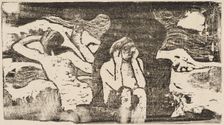 At the Black Rocks (Aux roches noires), in or after 1895. Creator: Paul Gauguin