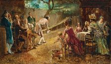 At the bowling alley. Creator: Hamza, Johann (1850-1927)