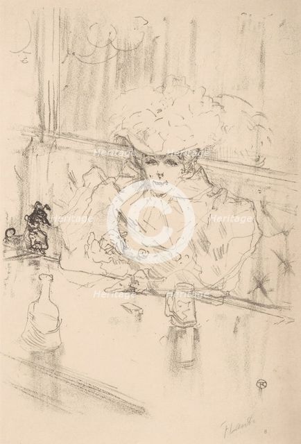At the Brasserie Hanneton, 1898., 1898. Creator: Henri de Toulouse-Lautrec.