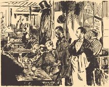 At the Café (Au café), 1869. Creator: Edouard Manet