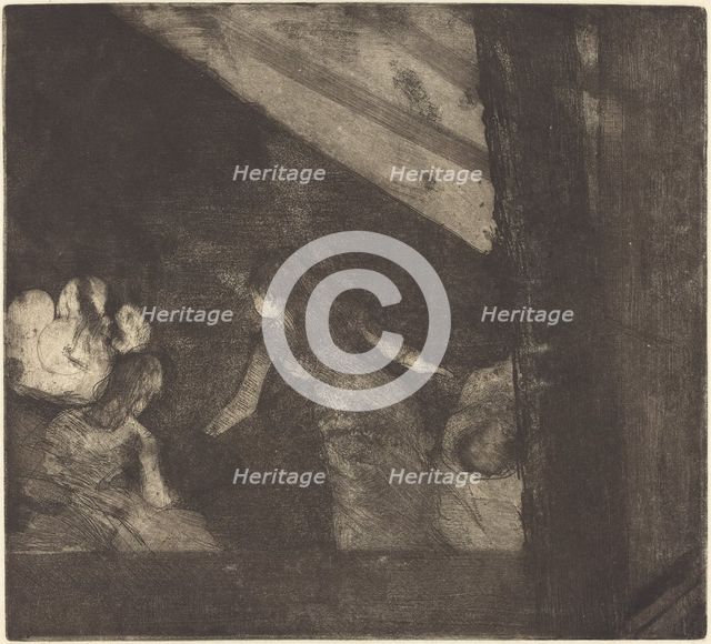 At the Cafe des Ambassadeurs (Aux Ambassadeurs), 1879/1880. Creator: Edgar Degas.