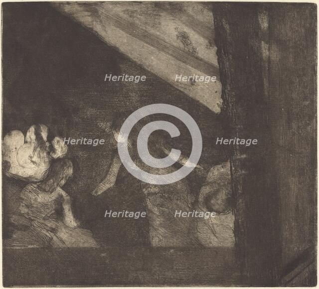 At the Cafe des Ambassadeurs (Aux Ambassadeurs), 1879/1880. Creator: Edgar Degas.