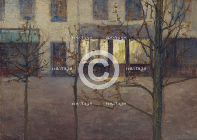 At the Café, Morning in Paris, c1900s. Creator: Martha Tynell.
