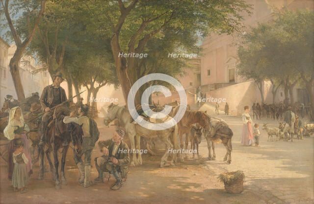 At the Capuchin Monastery in Rome, 1911. Creator: Edvard Frederik Petersen.