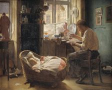 At the China Repairer's, 1891. Creator: Wenzel Tornoe
