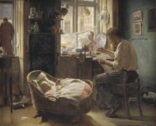 At the China Repairer's, 1891. Creator: Wenzel Tornoe