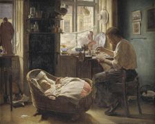 At the China Repairer's, 1891. Creator: Tornøe, Wenzel (1844-1907)