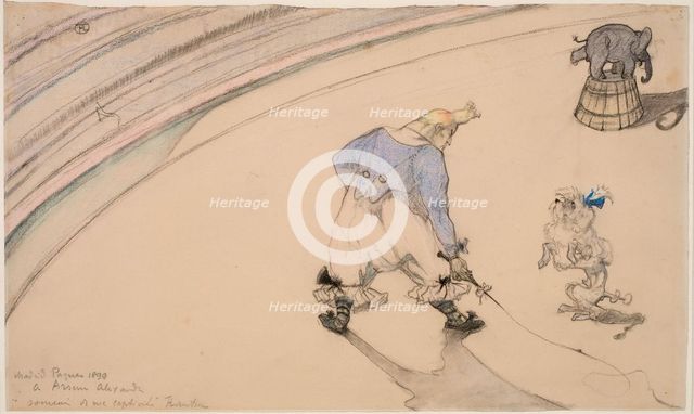 At the Circus: Clown Footit, 1899.